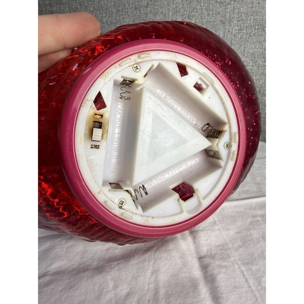 Bath & Body Works PINK FLAMINGO 3-Wick‎ Glitter Swirl Water Globe Candle Holder - Picture 6 of 7